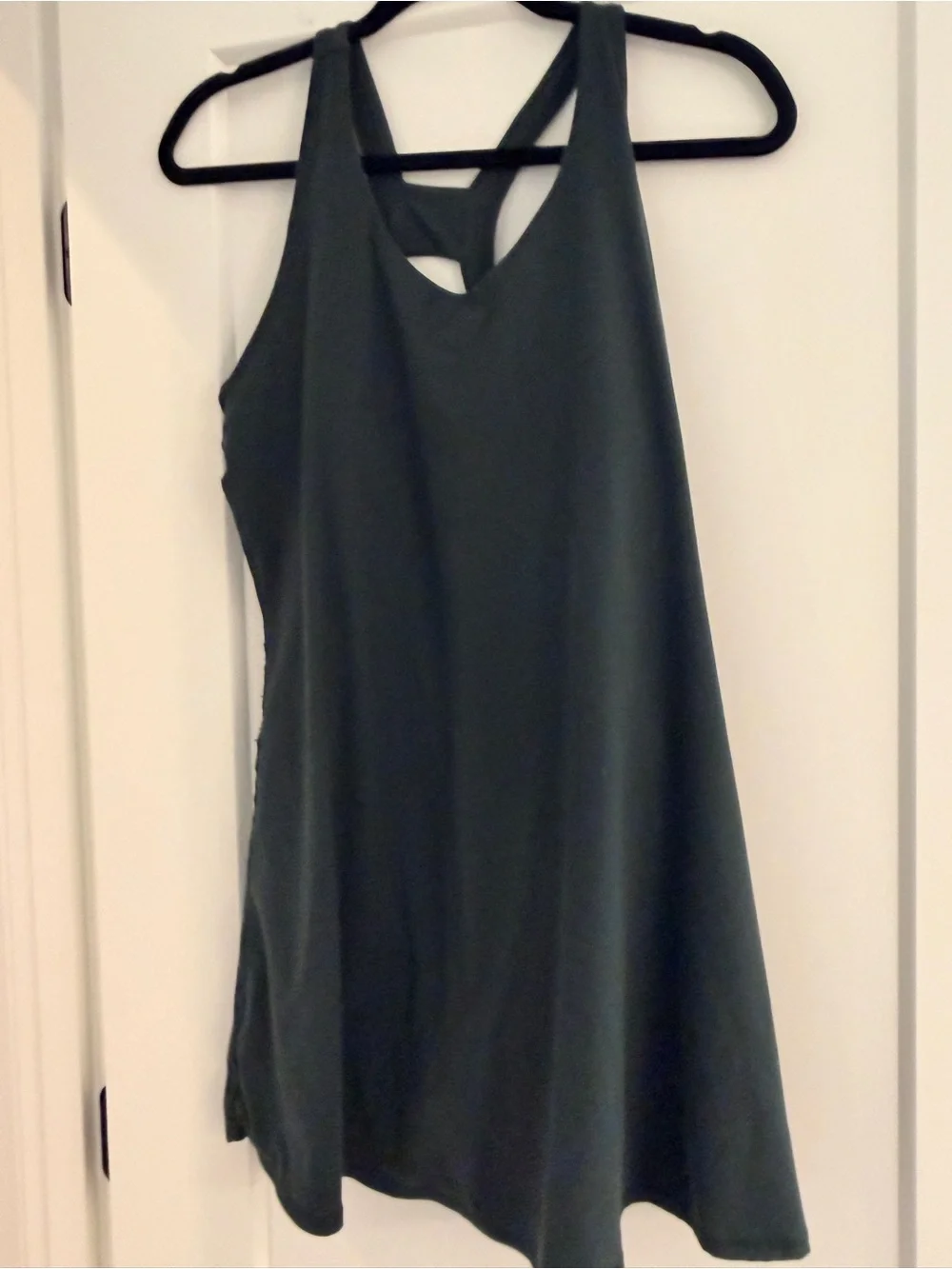 Pinkblush Dark Forest Green Racerback Maternity Dress